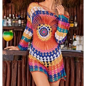 Crochet Detail Cover-Up Size (L/XL)